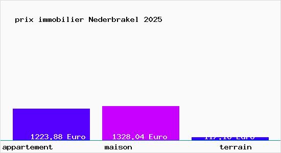 prix immobilier Nederbrakel