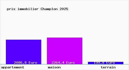 prix immobilier Champlon